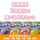 【カルピス】Welch's(ウェルチ)100シリーズ 選べる8本セット(2本 x 4種類)【送料無料】【楽天最安値挑戦】【別途送料地域あり】【RCP】