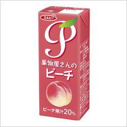 【エルビー】果物屋さんのピーチ20% 200ml（24本入）【ポイント10倍】ピーチ果汁20％使用ボリューム感のある完熟桃のような甘さ