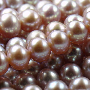 淡水真珠ポテト型4-4.5mmパープル（連売）
