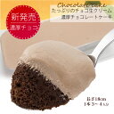 濃厚チョコレートケーキ たっぷりのチョコ生クリーム