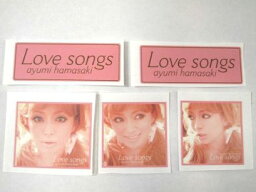 <strong>浜崎あゆみ</strong>　　Love　Songs　<strong>ステッカー</strong>セット