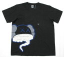 UT ユニクロ KAWS けむり Tシャツ 黒 L
