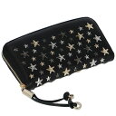 【送料無料】ジミーチュウ JIMMY CHOO 2017年春夏新作 カーフスキン×スタッズ ラウンドファスナー長財布 FILIPA LTR 0103