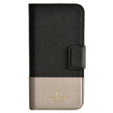ケイトスペード KATE SPADE 8ARU2154 2017年秋冬新作 iphone7ケース アイフォンケース スマホケース 手帳型 iPhoneケース ブラック×ホワイト バイカラー 8ARU2154 0007 011