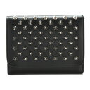 【送料無料】クリスチャン ルブタン CHRISTIAN LOUBOUTIN カーフスキン 三つ折り財布 3165040 0001 B078
