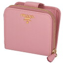 プラダ PRADA サフィアーノ 財布 ミニ財布 二つ折り財...