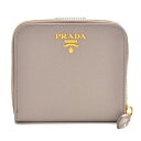 プラダ PRADA 財布 2017年秋冬新作 サフィアーノ メタル 二つ折り財布 グレー系 1ML522 QWA 572