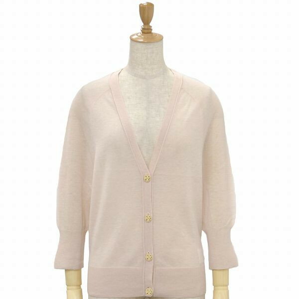 【楽ギフ_包装】TORY BURCH/トリーバーチ GEMMA CARDIGANロゴボタン付きカシミアカーディガンニット 11113109 CASHMERE 653