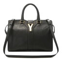 YVES SAINT LAURENT/イヴ・サンローラン YSL 2013年春夏新作 LIGNE Y ワイ・ライン 2WAYハンドバッグ 311222 BUB0J 1000イヴ・サンローラン ワイ・ライン 2WAYハンドバッグ NERO