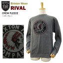 ブリクストン ライバル クルー フリース ヘザーグレー クルーネック スウェット トレーナー (BRIXTON RIVAL CREW FLEECE) 【あす楽対応】【楽ギフ_包装】【あす楽_土曜営業】【MNFA_DL】