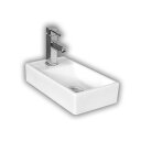 【送料無料】【激安】白陶器狭小長方トイレ手洗器と角形混合水栓蛇口排水金具 Ambest WL7412 洗面ボール/手洗い鉢/洗面化粧台/お洒落な/洗面シンク/収納/洗面台/新築/改築/和風/洋風/節水・節約