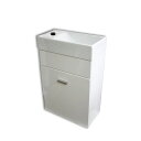【送料無料】白陶器狭小長方形トイレ手洗い器と白壁掛けキャビネット Ambest WT7341 手洗い鉢/洗面ボール/洗面シンク/洗面台/化粧台/新築/改築/建て替え/リフォーム/水まわり