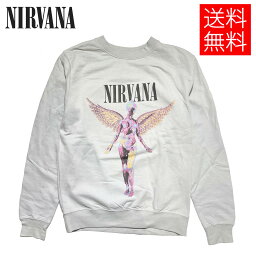 【送料無料】NIRVANA IN UTERO ライセンス オフィシャル クルーネックスウェット <strong>トレーナー</strong> ヘザーグレー 公式 灰 CREWNECK SWEAT Heather Grey <strong>ニルヴァーナ</strong> インユーテロ