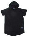 kinetixスラブコットンパーカーTシャツblack