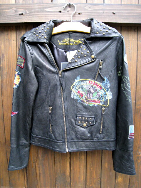 ED HARDY / RIDERS LEATHER JACKETロサンゼルス入荷！