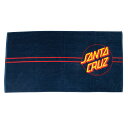 【SANTA CRUZ サンタクルーズ】CLASSIC DOT UNISEX TOWEL NAVYビーチタオル ブラック アウトドア スケートボード スケボー sk8 skateboard【17SS】