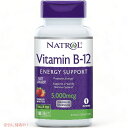 Natrol Vitamin B12 Tablets 5,000mcg, Strawberry, 100 Count   ig[ r^~B12 ^ubg 5,000mcg 100 Xgx[