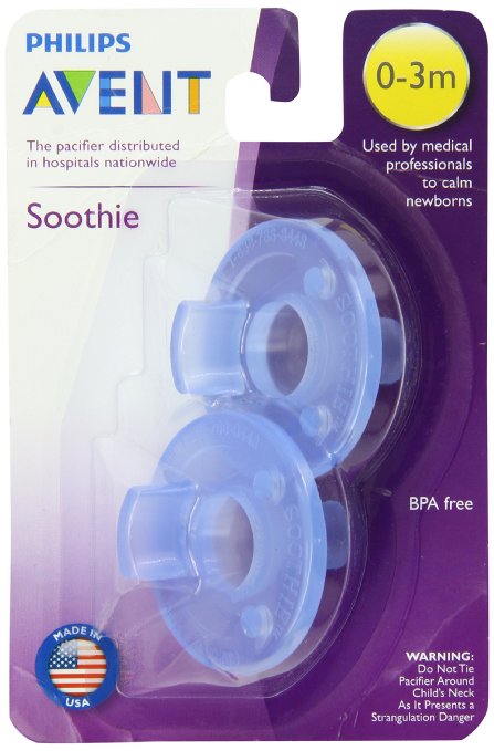 Philips AVENT Soothie Pacifier 0-3m 2pcs/ フィリップスアヴェント　赤ちゃん用おしゃぶり　0-3m 2個入り 0-3か月用