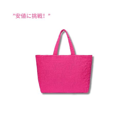 【訳あり・在庫処分】ヴィクトリアズ シークレット ホット ピンク テリー トート オーバーナイト バッグ | 色___ ピンク / Victoria’s Secret Hot Pink Terry Tote Overnight Bag | Color___ Pink