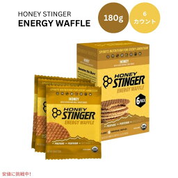 <strong>ハニー</strong><strong>スティンガー</strong> <strong>ワッフル</strong> <strong>ハニー</strong> 6枚入り Honey Stinger Organic Snack Waffle Honey 6.36oz/ 6Count