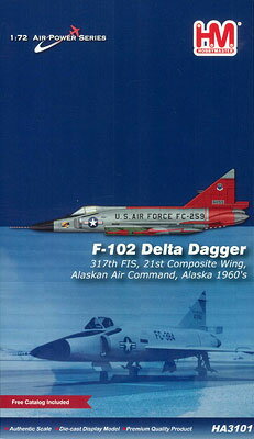 ホビーマスター ダイキャスト完成品 1/72 F-102 デルタダガー[インターアライド]《発売済・取り寄せ品》