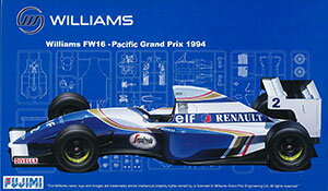 プラモデル グランプリシリーズ No.21 1/20 ウィリアムズ FW16 ルノー パシフィックGP[フジミ模型]《発売済・取り寄せ品》