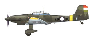 ホビーマスター ダイキャスト完成品 1/72 Ju-87-D3 スツーカ ハンガリー空軍[インターアライド]《発売済・取り寄せ品》