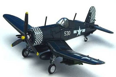 アヴィオニクス ダイキャスト完成品 1/144 F4U-1D コルセア VMF-312，オキナワ 1945[アヴィオニクス]《取り寄せ※暫定》