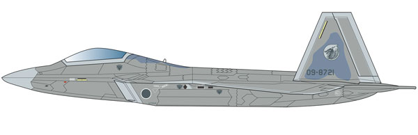 1/144 F-22A ラプター “航空自衛隊 主力戦闘機 仕様” プラモデル[プラッツ]《01月予約》