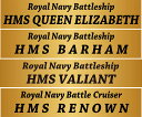 1/700 NPSシリーズ イギリス海軍 艦艇 艦名プレートセット[ピットロード]《12月予約》