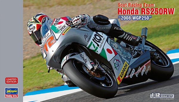 1/12 スコット レーシング チーム Honda RS250RW “2008 WGP250” プラモデル[ハセガワ]《03月予約》