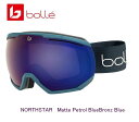 ボレー BOLLE NORTHSTAR Matte Petrol Blue Bronz Blue ゴーグル スキー スノボ ワイド球面レンズ