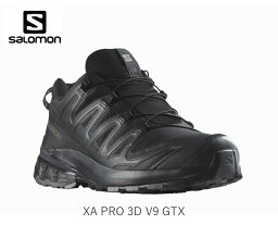 <strong>サロモン</strong> トレイルランニングシューズ SALOMON XA PRO 3D V9 GTX BlackPhantomPewter <strong>ゴアテックス</strong> アウトドア L47270100