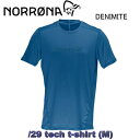 速乾Tシャツ【NORRONA】ノローナ/29 tech T-Shirts M DENIMITE /トレッキング/トレイルランニング/トレラン/登山/ビーチ/速乾シャツ/速乾/吸汗/メンズ/男性