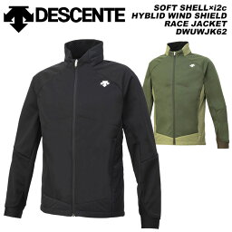 DESCENTE DWUWJK62 SOFT SHELL×i2c HYBLID WIND SHIELD RACE JACKET 23-24(2024) デサント スキーウェア ミドルジャケット