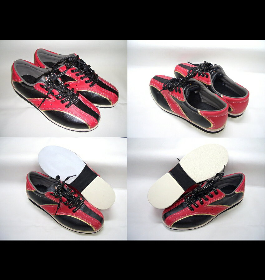 【HS】◆全4色♪靴ひも2種類付き！◆HS-380ボウリングシューズブラック/レッドHS-380 SHOESBlack/Red