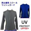 【男女兼用】ラッシュガード 長袖フルZip スクール水着・UPF50+ 子供用 水着 ラッシュガード パーカータイプ 日焼け対策 UVPROTECT スイムウエア 女の子 キッズ 女児用 日焼け防止 こども 子供 ラッシュガード キッズ 長袖 【メール便送料無料】【代引き不可】(TN17012)