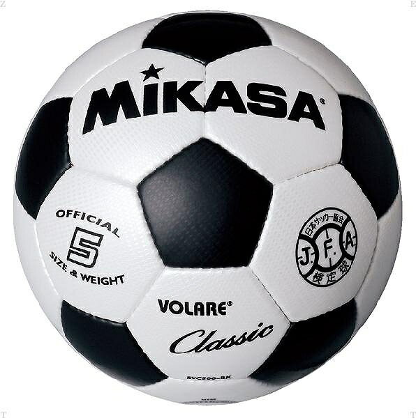 ミカサ（MIKASA）　サッカー5号 縫い ブラック　SVC500WBK　12SS