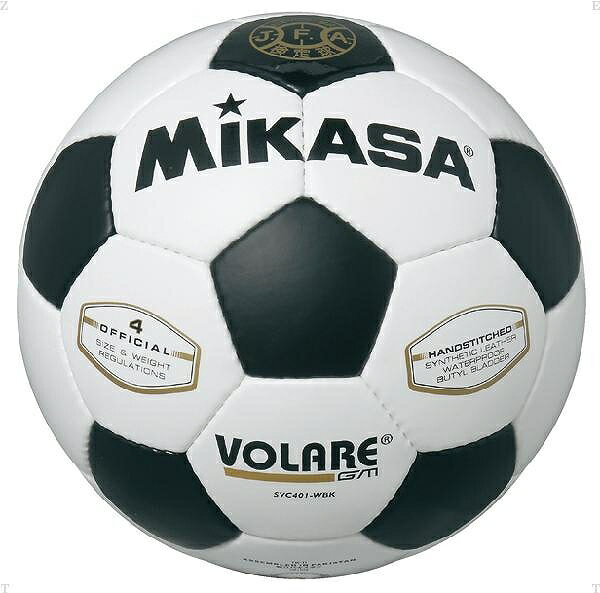 ミカサ（MIKASA）　サッカー 4号 検定球 シロ/クロ　SVC401WBK　12SS