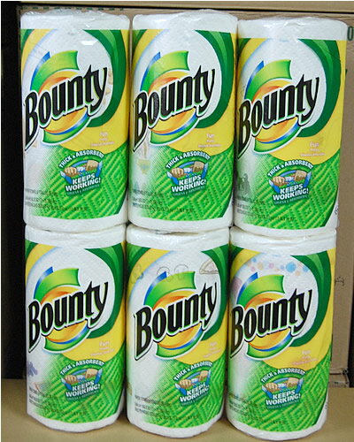 Bountyキッチンペーパー　ファンプリント6袋セット