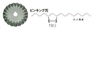 オルファ（OLFA）ロータリーカッター用ピンキング刃（1枚入/45ミリ刃）　【ヤマト・メール便での発送OK】