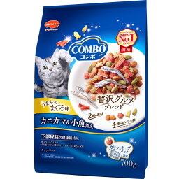 日本ペット　コンボキャット　まぐろ味・<strong>カニカマ</strong>・小魚添え　700g