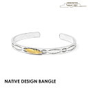 バングル メンズ ネイティブアメリカン ナバホ バングル ブレスレット シルバー フェザー メンズ アクセサリー nsbl-012