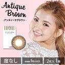 ヴィヴィアン アンティーク【 度なし・2枚入 】カラコン 1ヶ月| カラーコンタクト 一ヶ月 マンスリー ハーフ 外人 韓国 セレブ ナチュラル 自然 人気 セクシー モテ