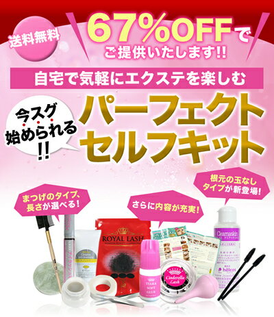 67％OFF！！今すぐ始められる！！パーフェクトセルフキット中身がすごい！！サロンご用達持続力UPの専用アイテムレビューを書いて6000円