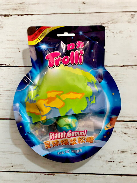 【輸入食品】trolli トローリ　韓国お菓子 地球グミ 目玉グミ ゼリー プラネットグミ 韓国グミ 5個入り