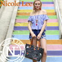 4/21新入荷!2017新作!NICOLE LEE ニコールリー JS11504 ニコル リー ネイビーブルーダメージデニムトートバッグ フラワー刺繍 スパンコール パール ビーズ ビジュー ユーズド加工ジーンズバック nicole lee 送料無料 日本正規代理店【RCP】インポートセレクトショップ