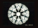 ダイヤモンドルース0.587ct F-SI2-3EX-H&C（中央宝石研究所鑑定書付）H&Cダイヤモンドルース