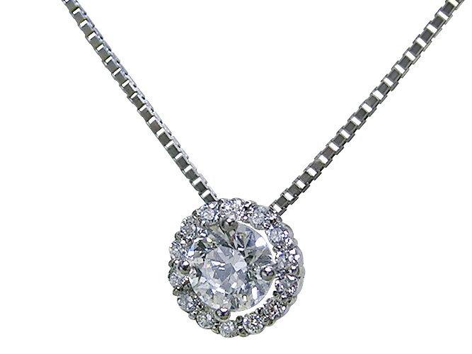 Pt.ダイヤモンドプチネックレス空枠（0.2〜0.6ct用）ネックレス製作・リフォームダイヤモンド用ネックレス空枠 ダイヤモンドネックレスの製作、リフォーム承ります