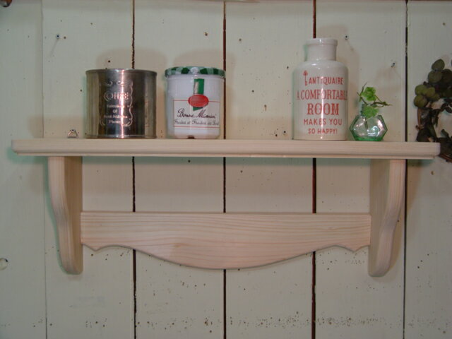 【ご注文製作】無塗装・白木のナチュラル木製シェルフ◇ひのき飾り棚